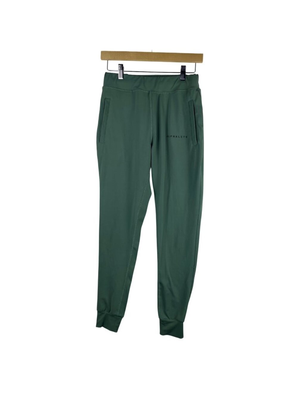 Alphalete Performance Joggers Women's Small Green Comfort Loungewear Gym Yoga